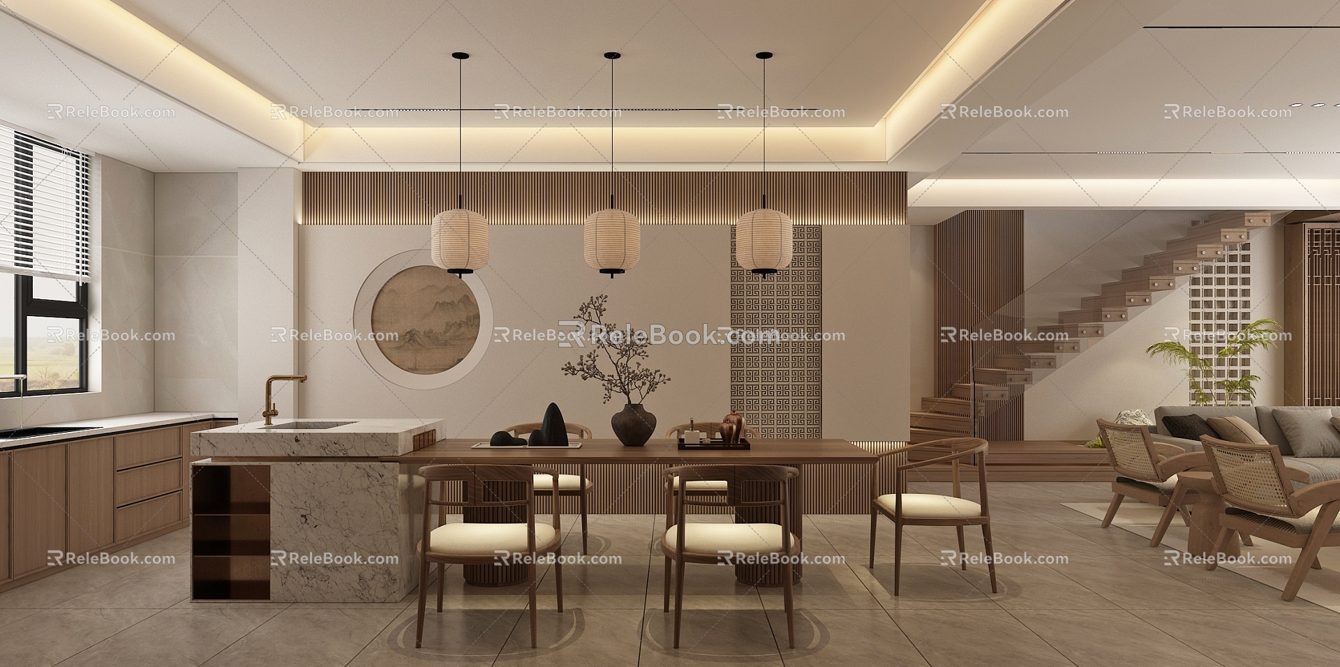 New Songfeng Duplex Restaurant 3d model