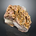 Natural Brown And White Stone With Rough Textured Surface And Unique Patterns 3d model