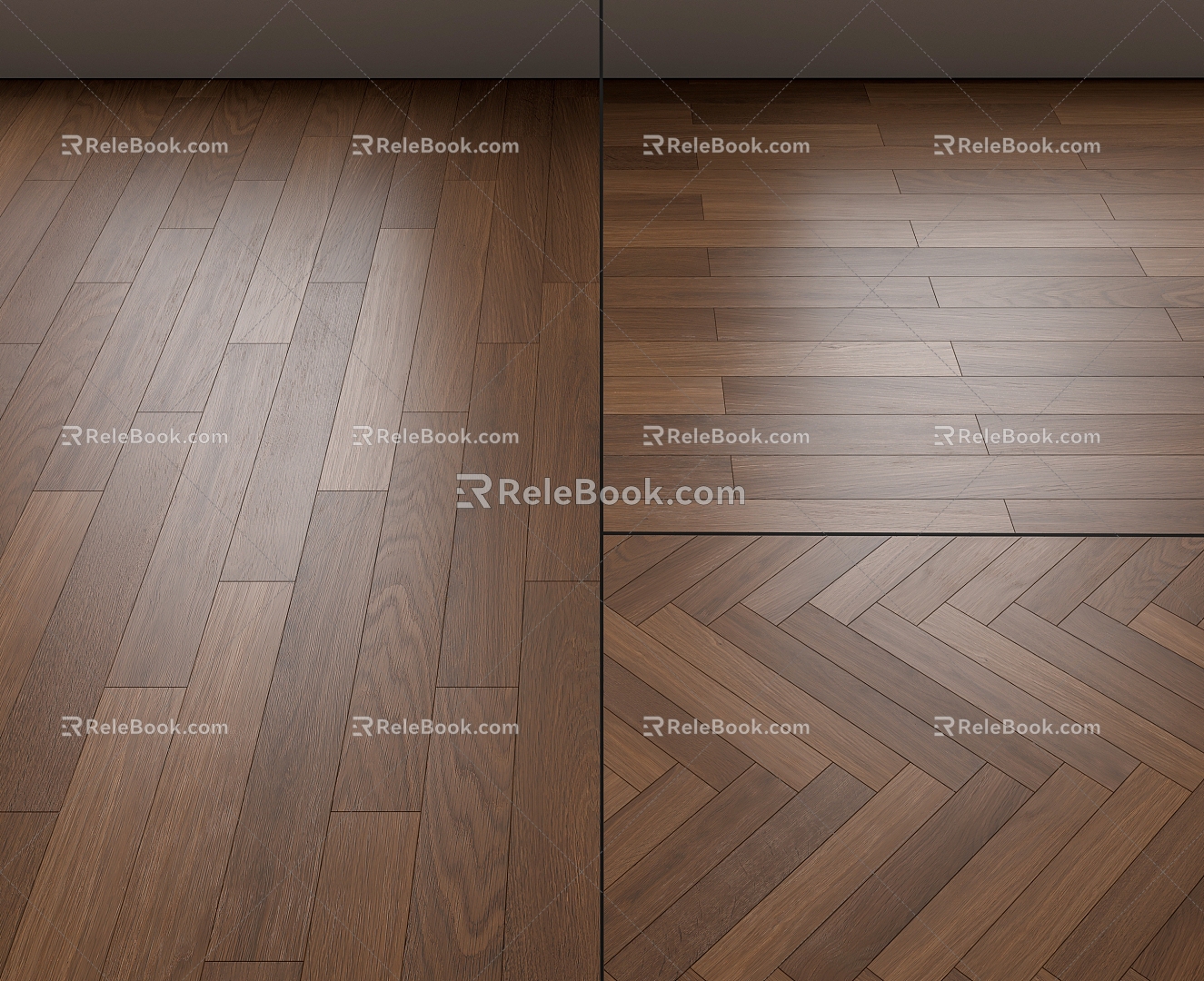 Modern Wood Flooring 3d model