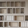 Various Interior Door Styles With Glass Inserts And Different Frame Materials