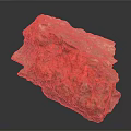 Natural Wood Stone Specimen With Vibrant Red Brown Color And Rough Texture