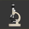 Professional Laboratory Microscope With Adjustable Lens And Metal Base For Scientific Research 3d model