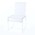 Sleek Modern Black Leather Dining Chair With Sturdy Metal Frame Design