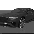 Silver Luxury Sports Coupe With Sleek Design Modern Front Grille And Alloy Wheels