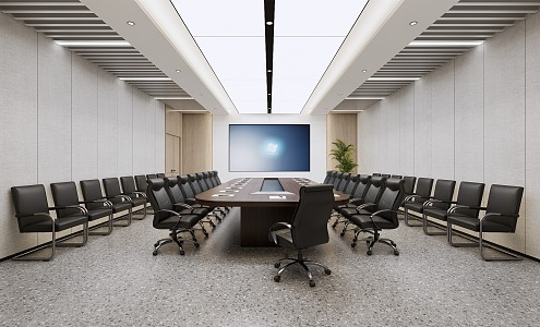 Modern Conference Room Small Conference Room Conference Table 3d model