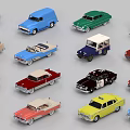 Vintage And Modern Toy Car Models In Assorted Colors And Styles