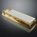 Golden Bar Decorative Ornament Set With Shiny Polished Surface For Home