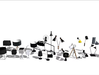 Modern lamp combination table lamp 3d model