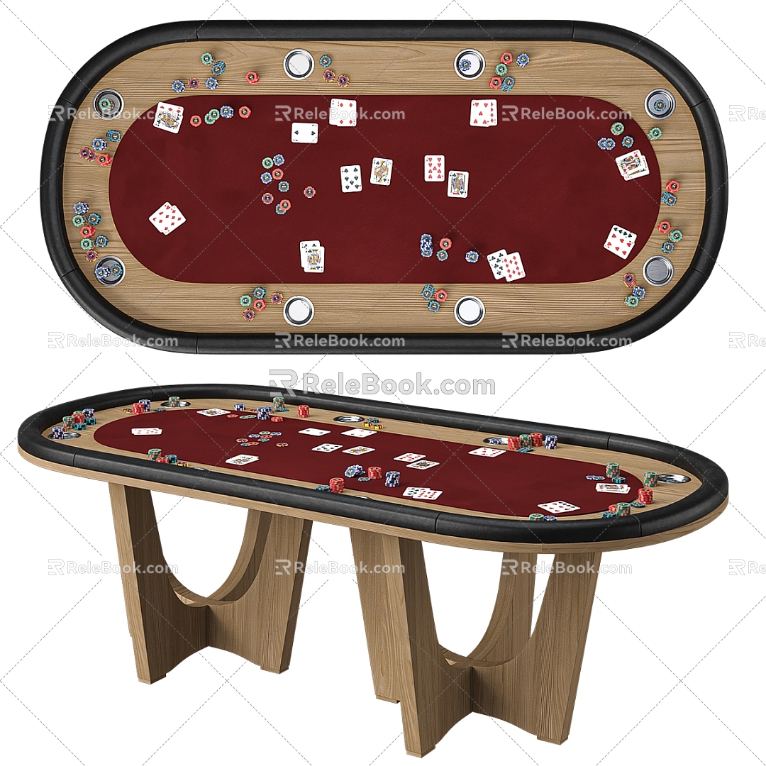 Poker Table 3d model