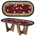 Poker Table 3d model