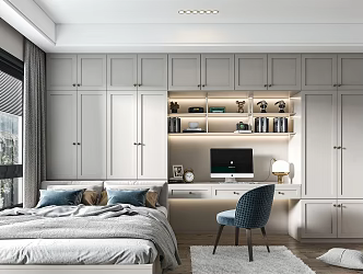 Modern Tatami Bedroom 3d model