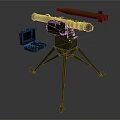 Portable Military Missile Launcher With Tripod Stand And Control Unit