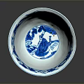 Exquisite Ceramic Bowl Featuring Intricate Sculpted Blue And White Patterns With Artistic Details