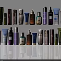 Perfume And Cosmetics Various Bottles Luxury Beauty Products Collection