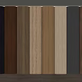Wooden Wall Panels in Various Colors with Natural Wood Grain Texture