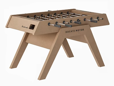 DUCATI MOTOR Paul Smith Wooden Foosball Table With Metal Rods For Indoor Play 3d model