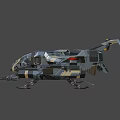 Weapon class spaceship 3d model