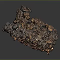 Natural Stone Wood Home Decor Sculpture With Irregular Brown Rough Surface