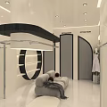 Modern Clothing Store Exterior Featuring Window Displays Mannequins And Clothing Racks