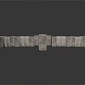 Stone Arch Building Element With Gray Stone Blocks And Architectural Design