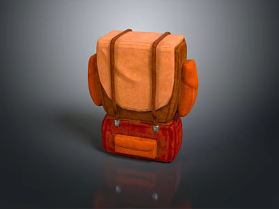 Camping backpack travel bag travel backpack camping bag mountaineering bag hiking backpack travel bag 3d model