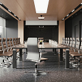 Modern Conference Room 3d model