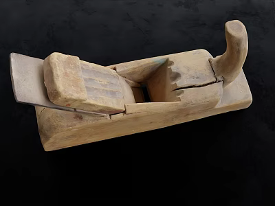 Vintage Wooden Plane Hand Tool For Traditional Carpentry And Woodworking Projects 3d model