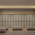 Luxurious SPA Sauna Interior Design With Wooden Benches And Relaxation Massage Beds