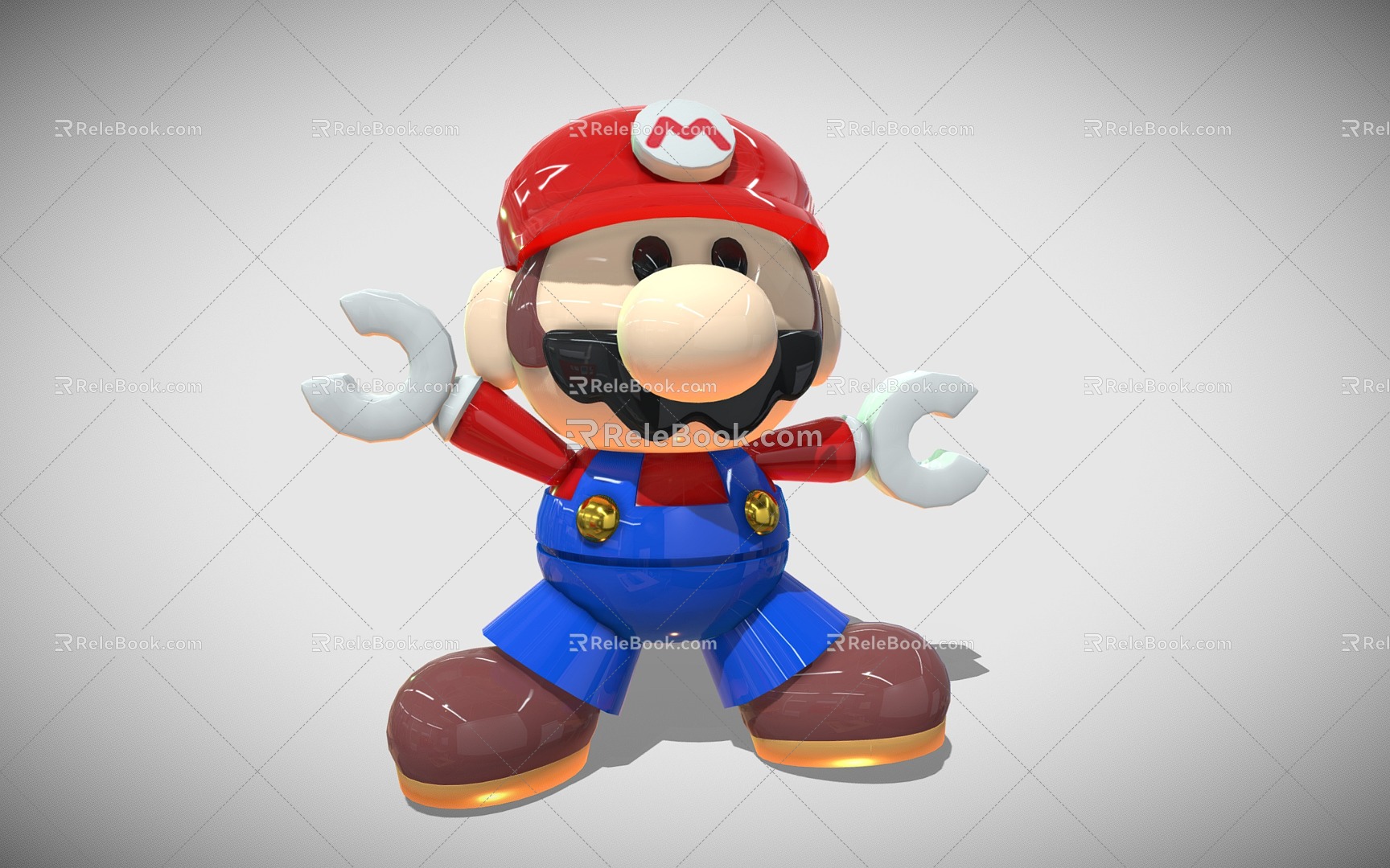 Modern Mario Toy Doll 3d model