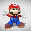 Modern Mario Toy Doll 3d model