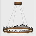 Modern chandelier combination 3d model