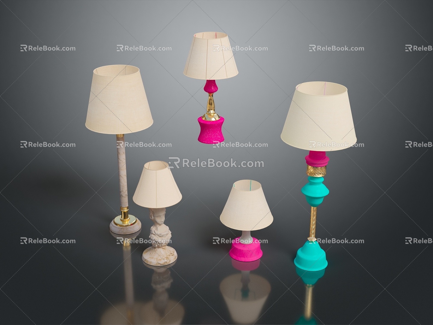 Table Lamp Industrial Table Lamp Homemade Table Lamp Industrial Wind Folding Table Lamp Lighting Lamps Lighting Fixtures 3d model