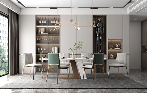 Modern Restaurant 3d model