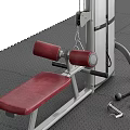 Sturdy Multifunctional Home Fitness Equipment With Adjustable Seat Sturdy Steel Frame And Cable System