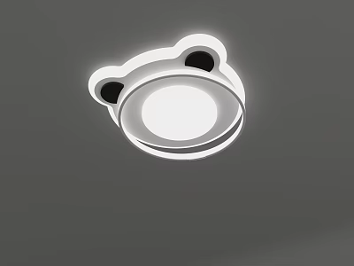 Panda head ceiling lamp 2024 new 3d model