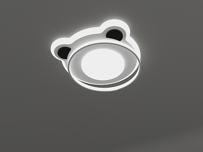 Panda head ceiling lamp 2024 new 3d model