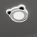 Panda head ceiling lamp 2024 new 3d model