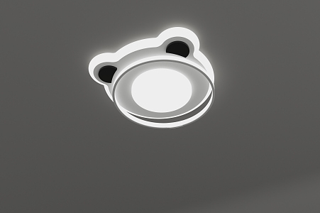 Panda head ceiling lamp 2024 new 3d model