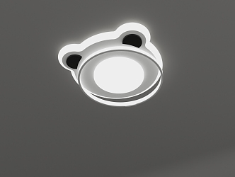 Panda head ceiling lamp 2024 new 3d model