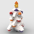 LEGO toy blocks pine tree christmas cedar 3d model