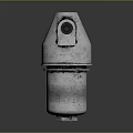 Public Facility Industrial Metal Component Featuring Conical Top And Bolted Structure Design