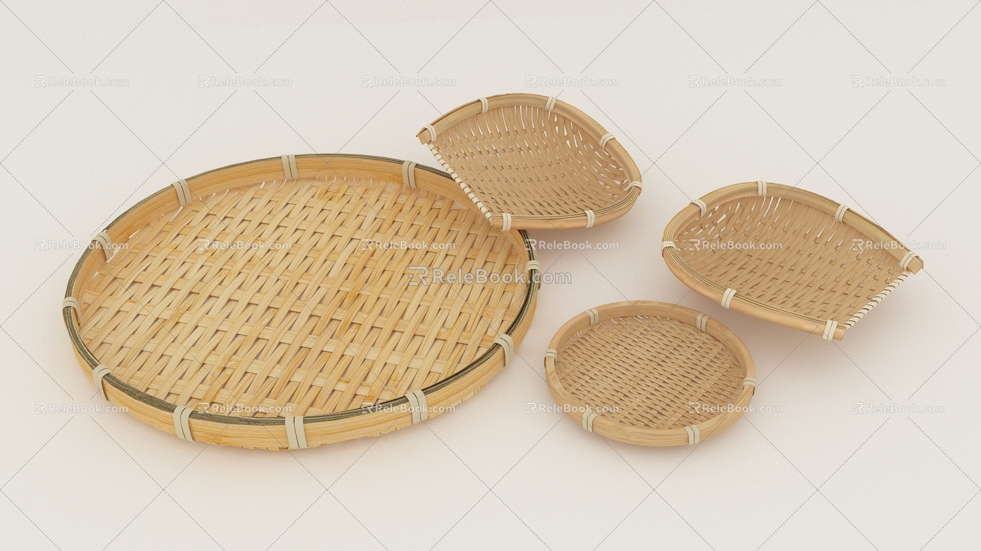 Bamboo Dustpan 3d model