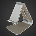 Sleek Metal Phone Stand With Stable Base And Non Slip Support Surface 3d model