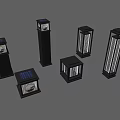 Solar Powered Outdoor Lights With Various Designs And Black Finish For Garden Illumination