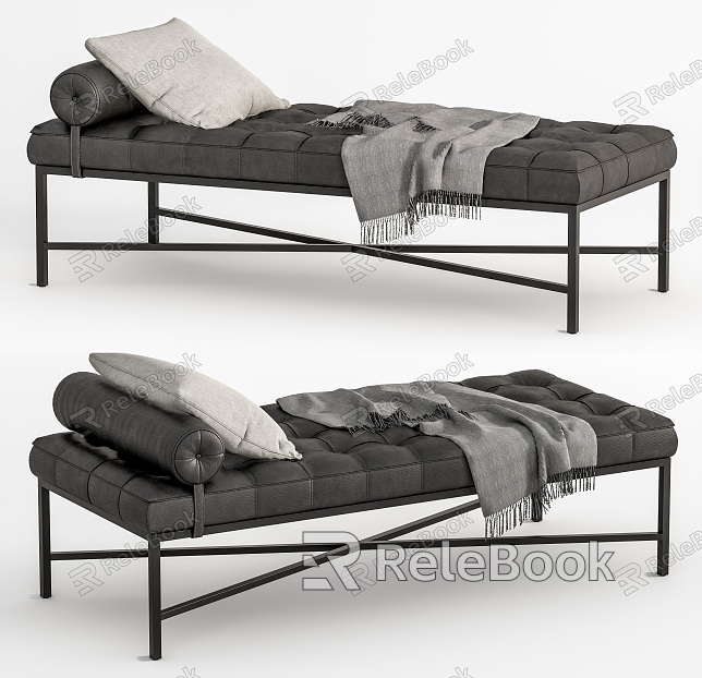 Modern Bed End Stool Sofa Stool model