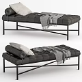 Modern Bed End Stool Sofa Stool 3d model