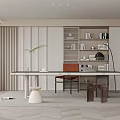 Modern study 3d model