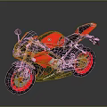 Yamaha Red Sport Motorcycle With Sleek Modern Design Black Seat And Red Wheels