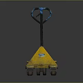 Yellow Manual Pallet Jack With Blue Handle For Industrial Material Handling