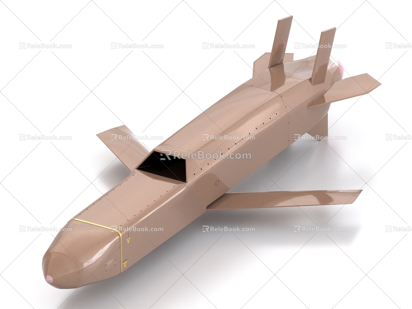 missile air-to-ground missile anti-ship missile air-defense missile intercontinental missile cruise missile 3d model